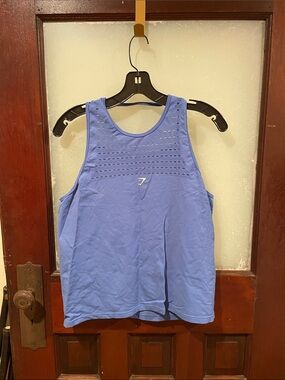 Gymshark Women's Periwinkle Laser-Cut Racerback Tank